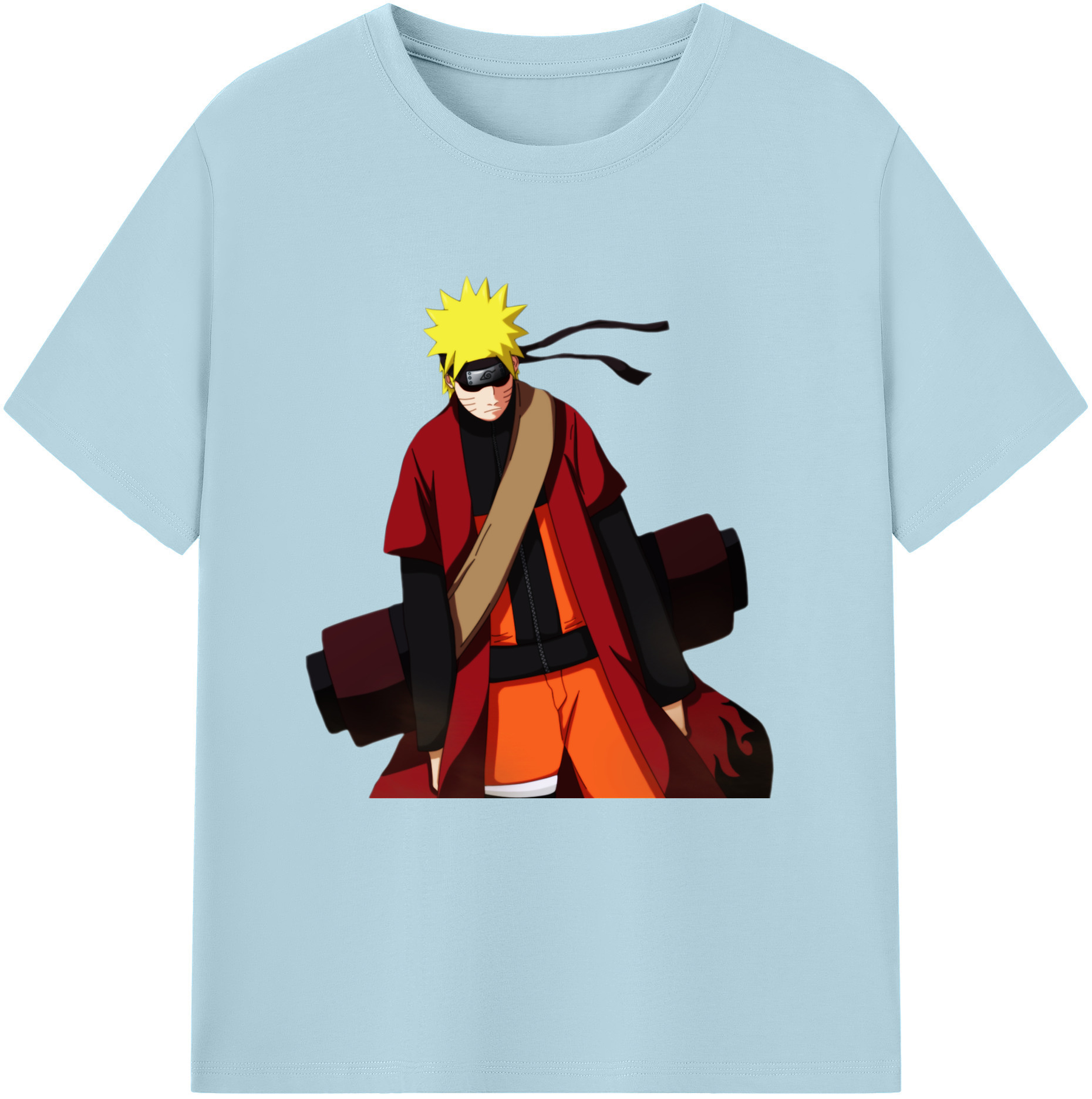 （画像用） NARUTO -ナルト- うずまき ナルト Uzumaki Naruto 綿100％半袖Tシャツ（フロントプリント）